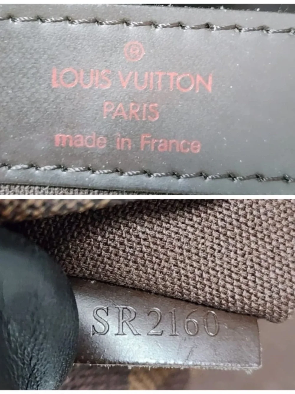 Authentic This authentic LOUIS VUITTON Damier Canvas Naviglio Messenger Bag Brow